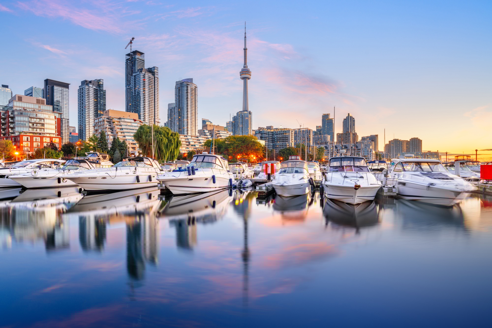 Toronto, Canada Skyline on Lake Ontario